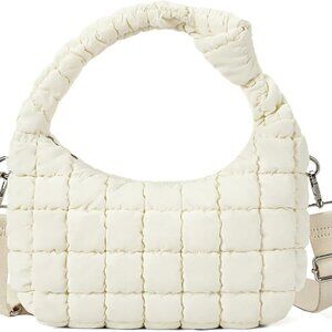 Elegant Lightweight Puffer Tote Bag for Women with Removable Crossbody Strap